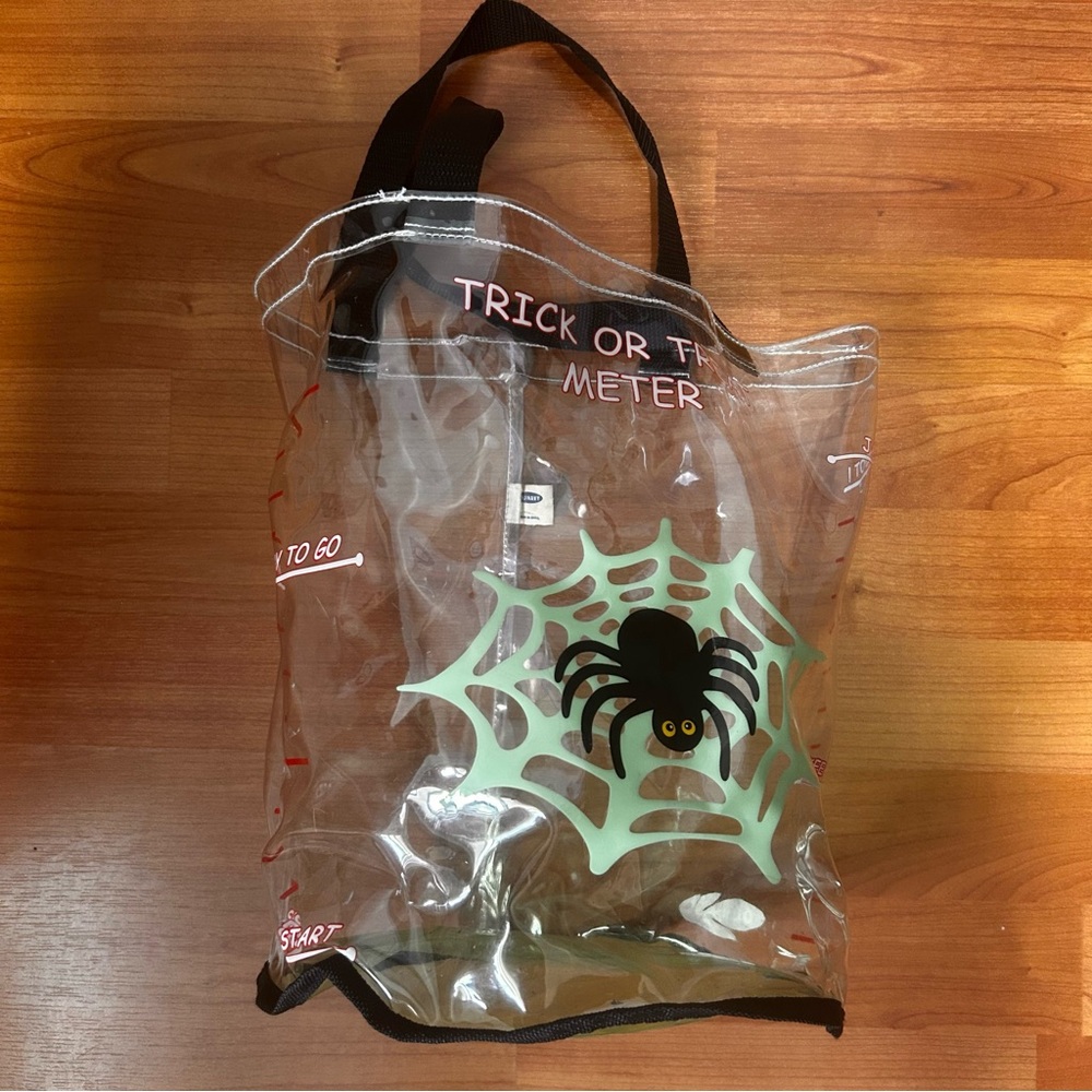 Old navy vintage 2003 trick or treat bag plastic see through Halloween Decor - Picture 7 of 11